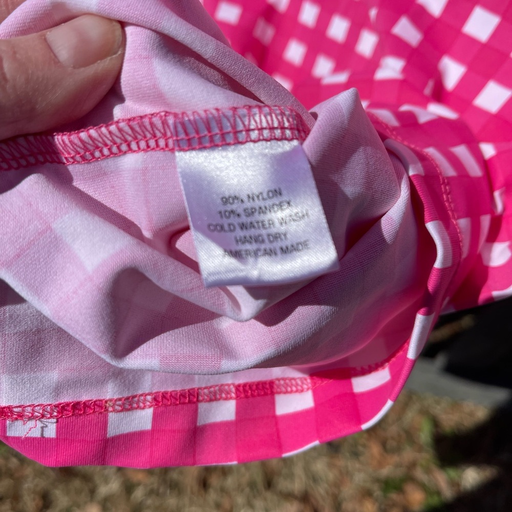 Sailor Sailor Pink Gingham Spring Easter Preppy Dress Sz Medium - Picture 3 of 4
